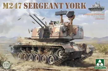 TAKOM 2160 1/35 M247 Sargento York SPAA Tanque Kit Modelo