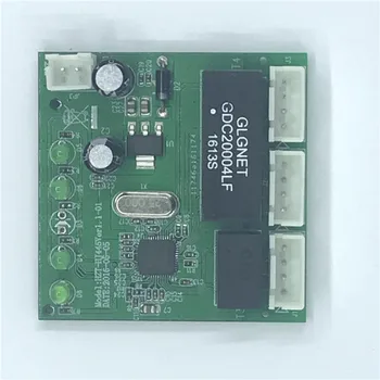 OME 3 Portas módulo Switch de PCBA 4 Pin Header UTP PCBA Módulo com Display de LED furo do Parafuso de posicionamento Mini-PC Dados da Fábrica do OEM