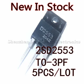 5PCS/MONTE 2SD2553 D2553 PARA 3PF NPN transistor 1700V 8A Novo Em Stock