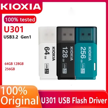 Kioxia USB TransMemory Unidades Flash Preto/Branco/azul 64GB/128GB/256GB U301 Pendriver