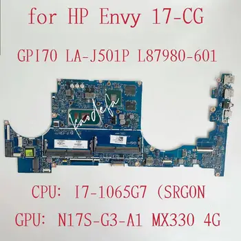 GPI70 LA-J501P placa-mãe Para o HP Envy 13-BA Laptop placa-Mãe CPU: I7-1065G7 SRG0N GPU:N17S-G3-A1 MX330 4G L87980-601 Teste OK