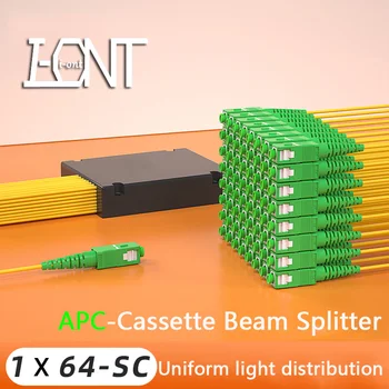 SC/ APC 1x64 PLC Fibra Óptica Divisor,Cassett de Fibra Óptica de divisão ou de ABS Divisor do PLC,Único Modo de 2,0 mm,SC, FC, LC, ST Conector