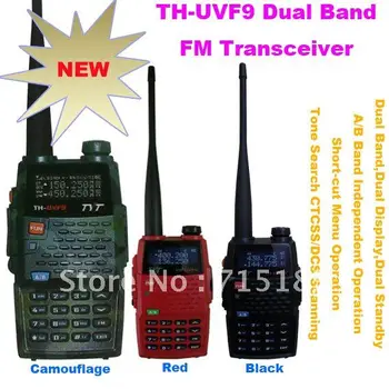 Chegada nova TYT TH-UVF9 Dual Band VHF/VHF 136-174MHz & 400-470MHz 5W Portátil de Rádio de Duas vias