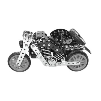 Modelo 3D de montagem de brinquedos de menino brinquedo educativo inteligência assembleia carro moto de brinquedo de montagem do modelo de kit de decoração/presente