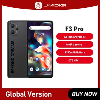 UMIDIGI F3 PRO Smartphone 5G Telefone Android 13 Dimensity 700 6.6