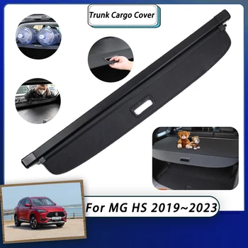 Para MG HS MGHS AS23 Plug-in de Ehs Phev 2019 2023~2022 Tronco de Carro Tampa Cortina Retrátil Organizador de Escudo Acessórios Autora Logotipo