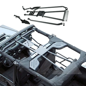 Gaiola do rolo de suporte Para Jeep para wrangler jk acessórios do carro topo da gaiola do rolo suporte Lantsun J385