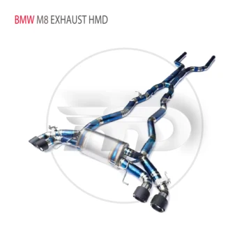 HMD Sistema de Escape de Titânio Desempenho Catback Para a BMW M8 Escapamento Para Carros Modifity Variável de Válvula no Tubo de