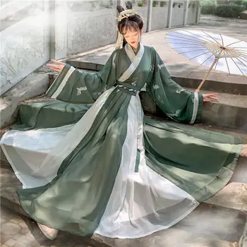 Tradicional Mulheres Bordado Hanfu Vestido Chinês Antigo Estilo De Estágio Traje De Dança Bonita Hanfu Originale Princesa Roupas