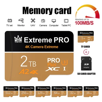 Original Extrema Cartão de Memória de 64 gb, 128 gb Class10 Cartão Mini SD de 256 GB 512 GB Unidade Flash Cartao De Memoria Cartão do TF Para xiaomi Telefone