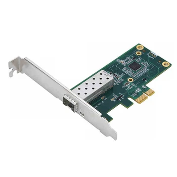PCI-Servidor de E Placa de Rede Gigabit de Rede de Fibra Óptica do Cartão de I210 Chip Sem disco ESXI Suporta um Único Modo de Multi-Modo