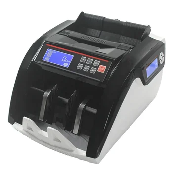Detector de Dinheiro falso de Notas de Dinheiro Contador 5800D detector UV/MG de billete falso LCD Display Nota contadoras