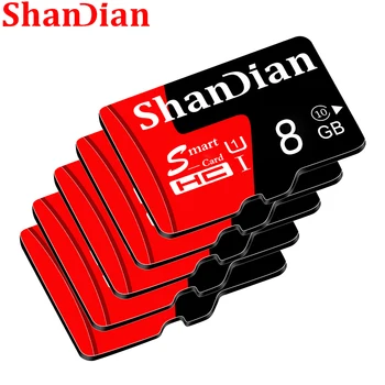 SHANDIAN Cartão Mini SD de 4GB 8GB 16GB Classe 6 Real Capacidade de 32GB de Memória Cartão SD de Alta Velocidade Smart Cartão SD TF cartão Frete Grátis