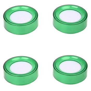 O Plástico verde 7Cm de Diâmetro Esponja Dedo Molhado Dinheiro de Caixa: 4 Pcs