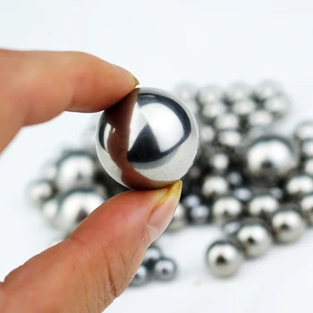 100pcs Diâmetro 8.731 mm de precisão em aço inoxidável 304 bolas 11/32 polegadas esferas de máquinas estilingue Munição de caça