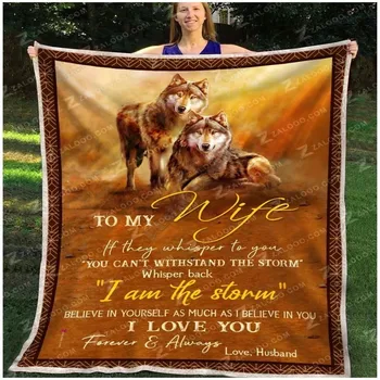 Lobo Macio e Quente, Cobertor Aconchegante Premium Cobertor de Lã 3D por Todo Impresso Sherpa um Cobertor na Cama Têxteis para o Lar 05