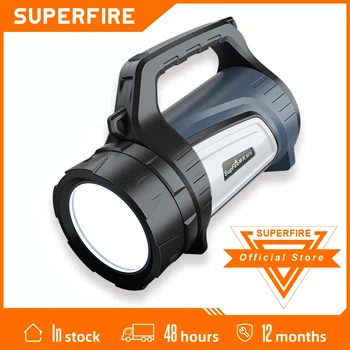 SUPERFIRE M16 Lanterna Com Laterais/Luzes da Cauda do Banco do Poder de Função. USB Recarregável Lanterna Holofote para Lanterna de Campismo