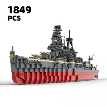 WW2 militar, navio de guerra de bloco de construção Rápida battleship tijolos de guerra de Mundo 2 exército Moc cruzador da Marinha arma Fragata conjunto de kit de Garoto de brinquedo de presente