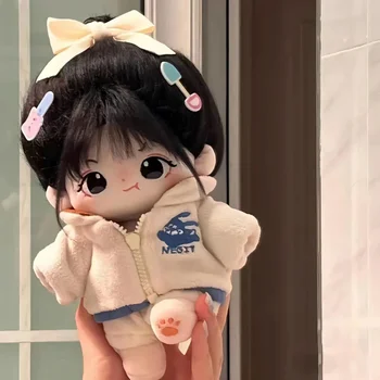20cm de Pelúcia Humanos Boneca Figura Boneca Bonito de Rosto Kawaii Nude Algodão Corpo de Bonecos de Pelúcia Plushies Brinquedos de Presente Nenhum Atributo