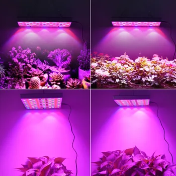 LED planta crescer lâmpada de 25W 45W espectro completo indoor do painel de preenchimento do diodo emissor de luz de crescimento de emissões de gases de efeito de luz de AC85-265V