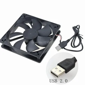 1 Peças Gdstime 120mm 120x120x25mm DC 5V USB sem Escova de Refrigeração Fan Cooler 1800RPM
