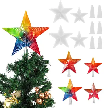 DIY de Natal da Série de Cristal de Resina Epóxi Molde da Árvore de Natal da Luz Superior Luminosa Estrela Espelho Molde de Silicone