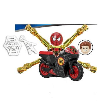 O Super-Herói Homem-Aranha Atender A Construção De Blocos De Tijolos De Rey, Peter Parker E Miles Morales, Figuras De Ação, Brinquedos Presentes De Natal