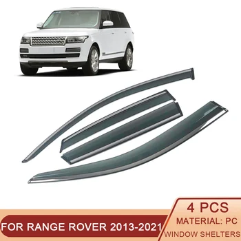 Para Land Rover Range Rover L405 2013-2021 Janela Do Carro Do Sol, Chuva Sombra Viseiras Escudo Abrigo Do Defletor De Tampa Moldura Adesivo