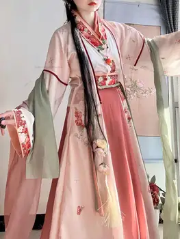 Estilo Chinês Tradicional Hanfu Vestido De Mulher Elegante Vinatge Weijin Dinastia Antiga Princesa Dança Folclórica Conjunto De Vestido De Cosplay