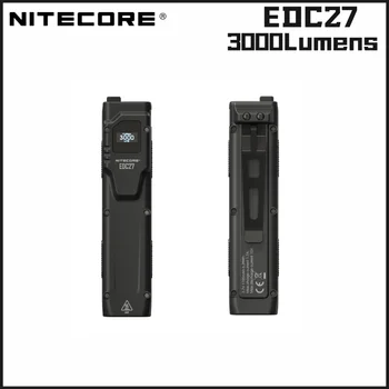 NITECORE EDC27 Recharageble Ultra Slim de Alto Desempenho EDC Lanterna 3000Lumens Dupla-Fase Operayions Para Lanterna Tática