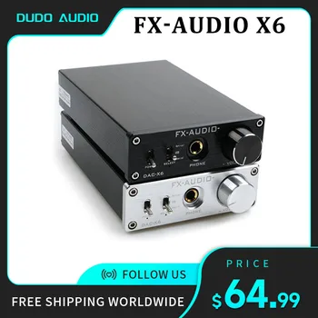 O NOVO FX-DAC de ÁUDIO-X6 Aparelhagem hi-fi 2.0 Digital Descodificador de Áudio DAC Entrada USB/Coaxial/Óptica de Saída RCA Amplificador/ 24Bit/96KHz DC12V