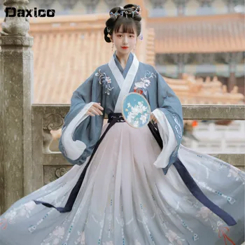 Chinês Tradicional Hanfu Traje Antigo Senhora Dinastia Han Princesa Vestido De Mulher Tang Terno Cosplay Palco Oriental, Folk Roupa