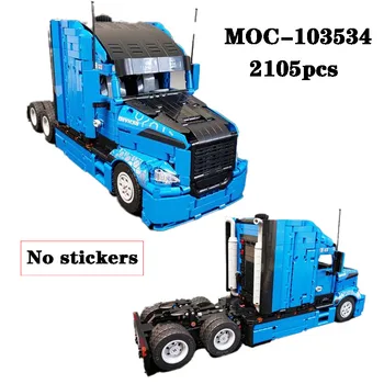 Clássico MOC-103534 Super Caminhão de Carga de Quebra-cabeça de Blocos de Construção 2105PCS Adequado para 42123 Crianças de blocos de Construção de Brinquedo de Presente de Aniversário