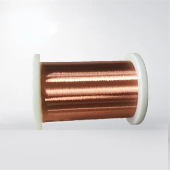 Super fina 0,05 mm vento quente auto-adesivo esmaltado redondo fio de cobre