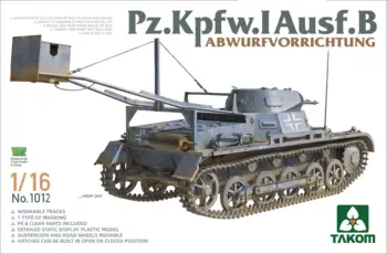 TAKOM 1012 1/16 escala Pz.Kpfw.Eu Ausf.B Abwurfvorrichtung modelo Plástico kit