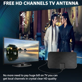 4K HDTV 1080p, o Receptor De TV box Antena Digital DVB-T2 Antena de TV Amplificador Booster Interior Aérea USB Ativa Frete Grátis