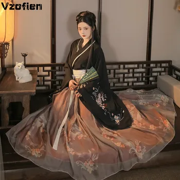 Chinês Antigo Hanfu Mulheres Traje Vintage Tang Terno Menina Princesa Traje De Dança Folclórica Tradicional De Fadas Cosplay Hanfu Vestido