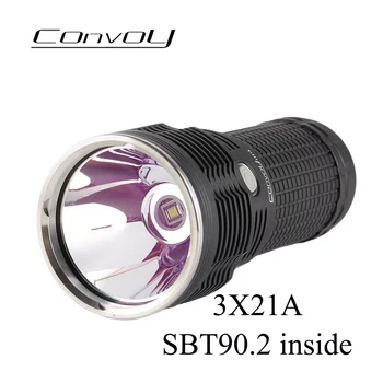 Comboio 3X21A com SBT90.2 Lanterna Led 5400lm Lanterna Controle de Temperatura 21700 Tipo-C o Carregamento da Tocha Mais Poderosa Lanterna