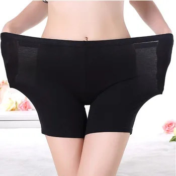 Macio e confortável material de algodão de boxer shorts de segurança calças para as mulheres calcinha mais grandes do tamanho de cintura alta de senhoras underwear