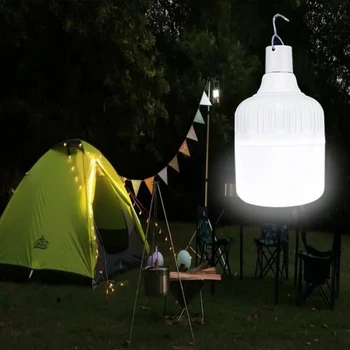 Portátil, iluminação de Emergência, com o Gancho Exterior USB Móvel Recarregável LED Lâmpadas Pesca Camping Pátio, Alpendre, Jardim Iluminação.