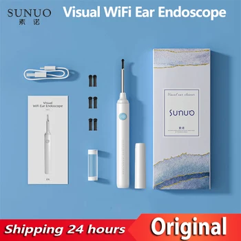 YOUPIN Sunuo Inteligente Visual Ouvido Varas Endoscópio de Alta Precisão Earpick Otoscópio Mini Câmera de Cuidados de Saúde Ouvido limpo