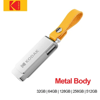KODAK K133 Metal USB Flash Drive 32GB 64GB Pen USB2.0 USB3.0 Pendrive ou cartão de Memória Impermeável 128GB de 256GB