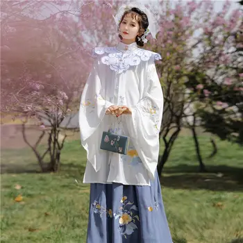 3pcs Mulheres Hanfu Terno Tradicional Chinesa Antiga Princeness Cosplay do Traje da Primavera Verão de Fadas Folclóricos de Dança de Desempenho do Vestuário