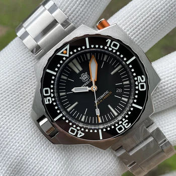STEELDIVE Diver Mens Relógios de Homens Relógio Automático 1200m Impermeável Mecânica Relógios de pulso Luminoso Bisel de Cerâmica NH35 Safira