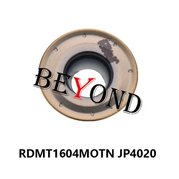 RDMT1604MOTN JP4020 100% Original de Pastilhas de metal duro RDMT 1604 MOTN RDMT1604 Grande Fresa R8 Torneamento CNC Ferramenta 10pcs/box
