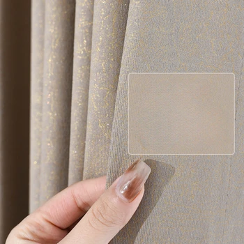 Nova luz de luxo textura em relevo cortinas de sala de estar quarto de hotel Escandinavo moderno tecido da cortina blackout