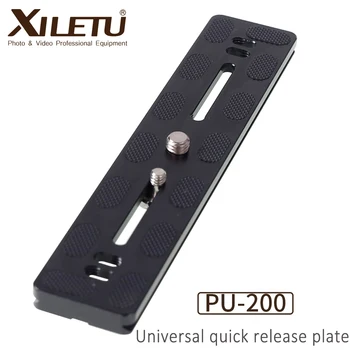 XILETU PU-200 Universal de Liberação Rápida Placa de 200mm Arca suíço Placa de Montagem para Câmeras SLR Digitais