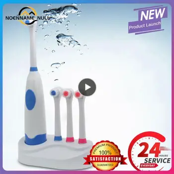 1~10PCS Higiene Oral Rotary Escova de dentes Elétrica Impermeável de Branqueamento dentário tratamento domiciliar Com 4 Escova Macia de Cabeça TSLM1