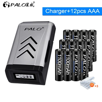 PALO 1,2 V AAA Ni-MH Bateria Recarregável 1100mAh 3a Batteri para a Temperatura de Arma ,Controle Remoto ,Lanterna Brinquedo Dedo mindinho