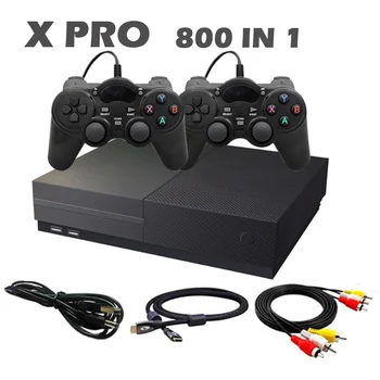 XPro Consola de jogos de Vídeo para PS1 TV HD Jogo 64Bit 800 Clássica Família de Jogos Retro X Caixa Pro para PS1 Jogador de Video Game & Gamepad